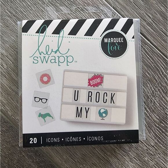 HEIDI SWAPP marquee love lightbox icons - Picture 1 of 2